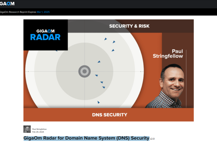  GigaOm Radar for Domain Name System (DNS) Security