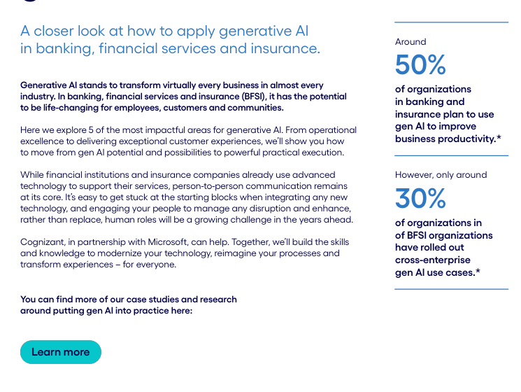  Capitalizing ongenerative AI in BFSI