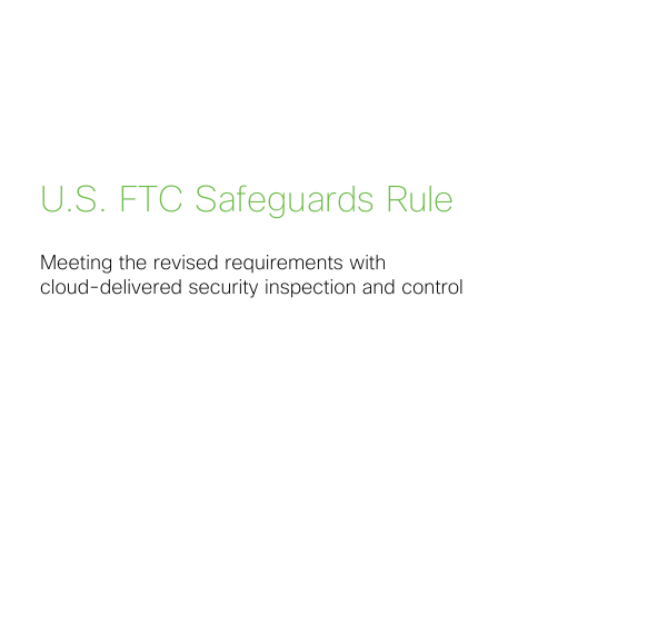  U.S. FTC Safeguards Rule