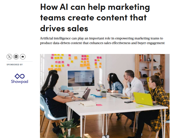  How AI can help marketing teams create content that drives sales