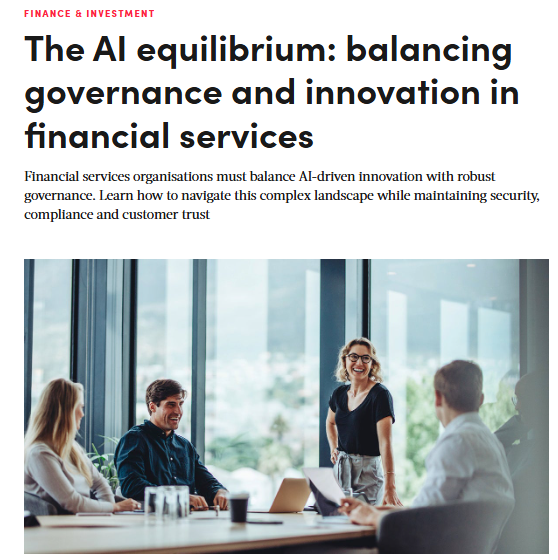  The AI equilibrium: balancing governance and innovation in financial services