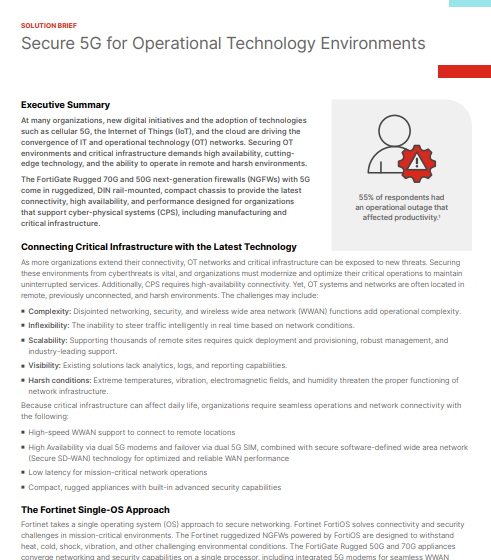 Secure 5G for Operational Technology Environments
