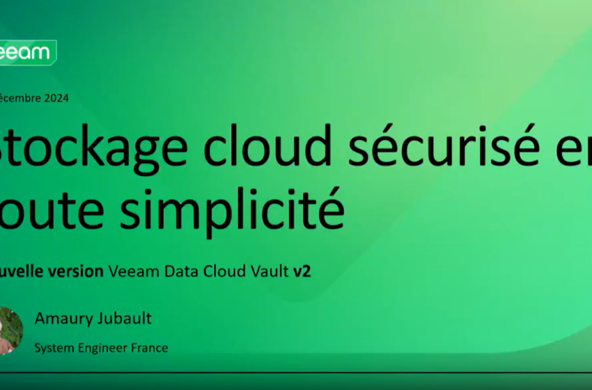  Un stockage cloud securise, simple et previsible