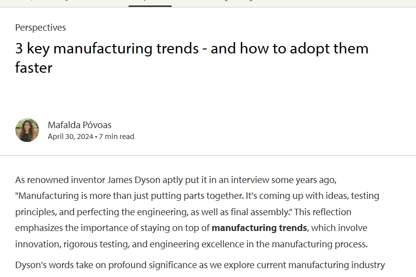  3 key manufacturing trends – and how to adopt them faster