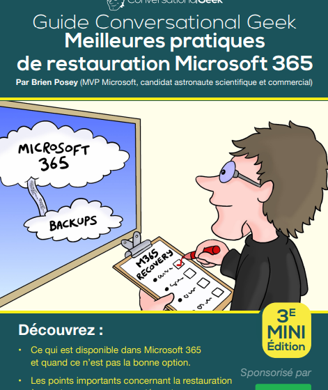  Meilleures pratiquesde restauration Microsoft 365