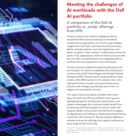  Meeting the challenges of AI workloads with the Dell AI portfolio EN