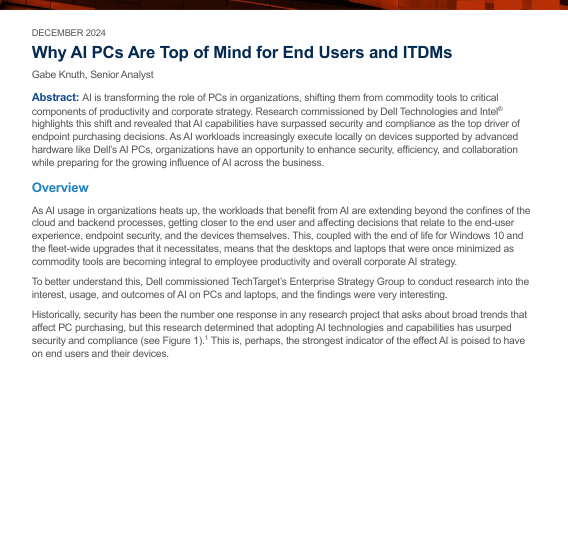  Why AI PCs Are Top of Mind for End Users and ITDMs