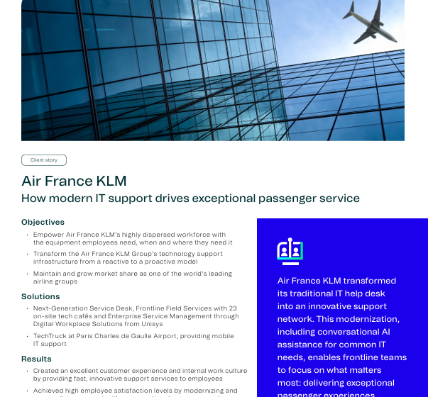  Air France KLMHow modern IT support drives exceptional passenger service