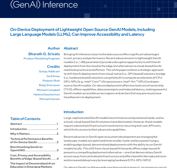  Decentralizing Generative AI(GenAI) Inference