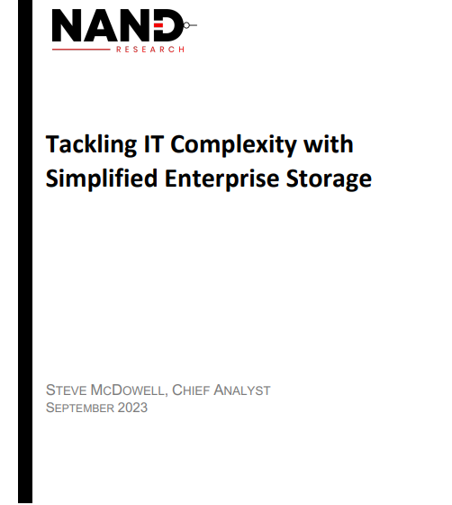  Tackling IT Complexity with Simplified Enterprise Storage