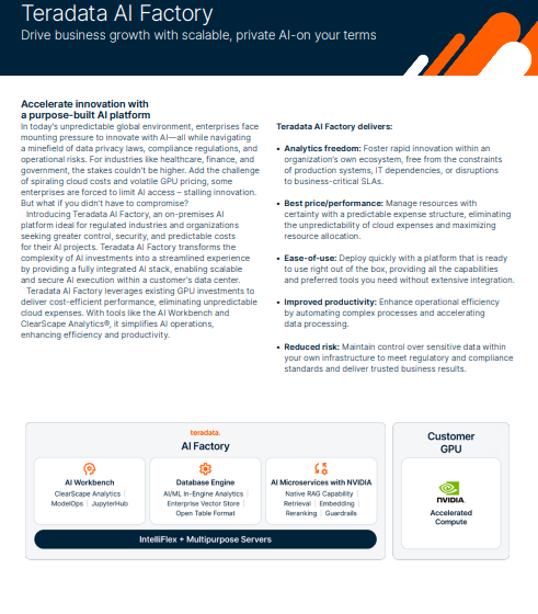  Teradata AI Factory Brochure