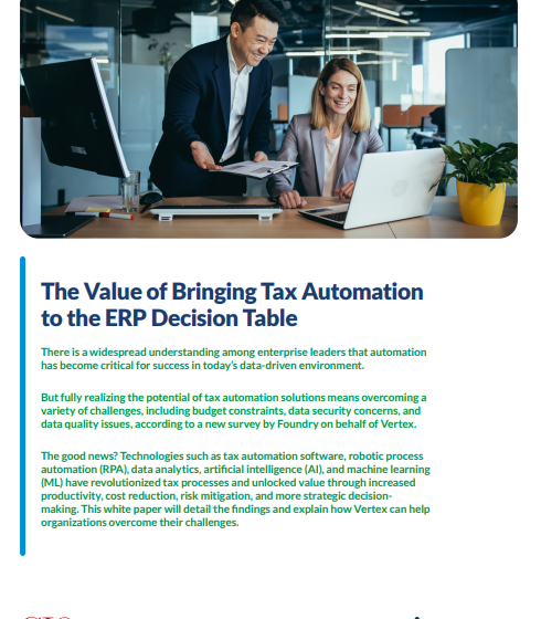  The Value of Bringing Tax Automation to the ERP Decision Table