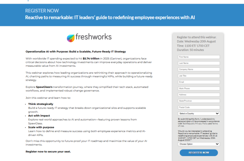  Reactive to remarkable: IT leaders guide to redefining employee experiences with AI