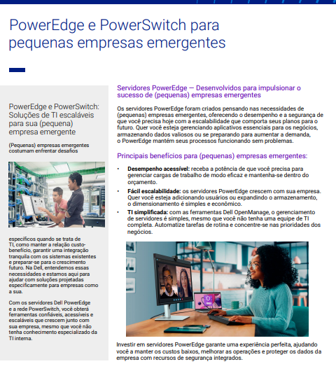  PowerEdge and PowerSwitch for Small Business Modernization