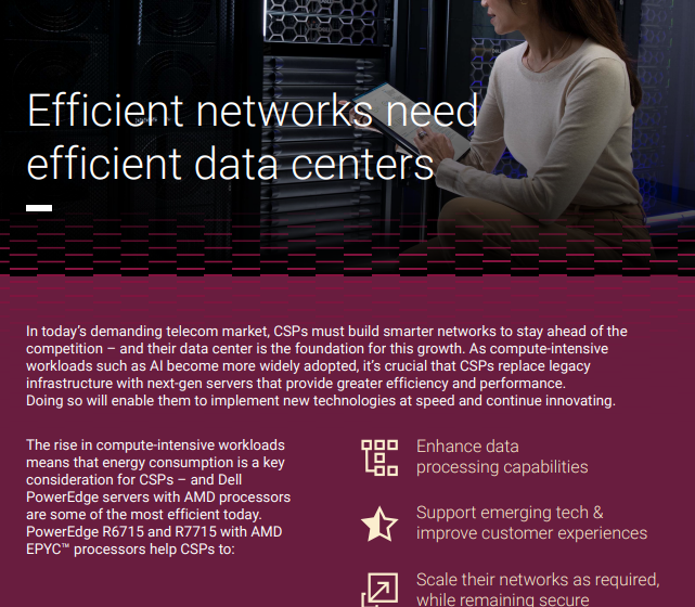  Efficient Networks Need Efficient Data Centers