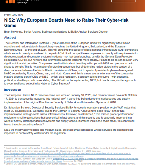  NIS2: Why European Boards Need to Raise Their Cyber-risk Game