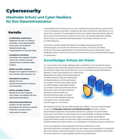  Cybersecurity Maximaler Schutz und Cyber-Resilienz fr Ihre Dateninfrastruktur
