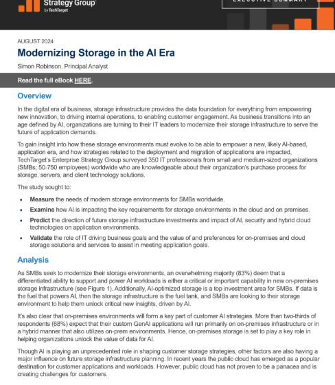  Modernizing Storage in the AI Era