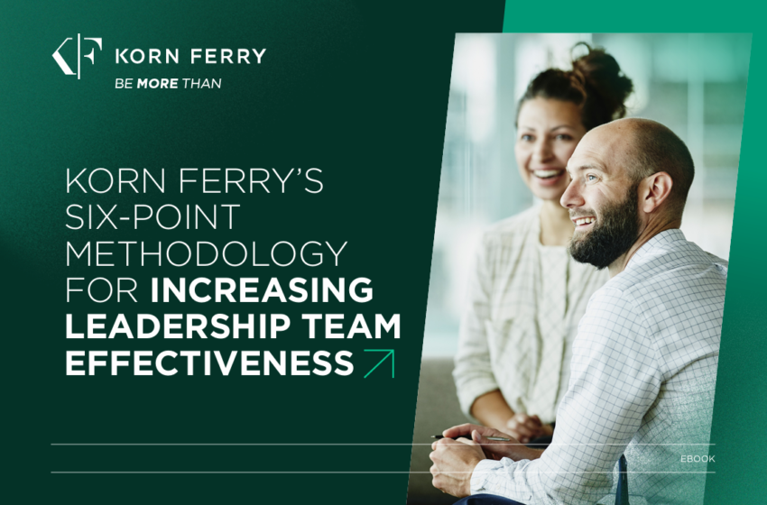  Korn Ferry’s six point methodology for increasing leadership team effectiveness