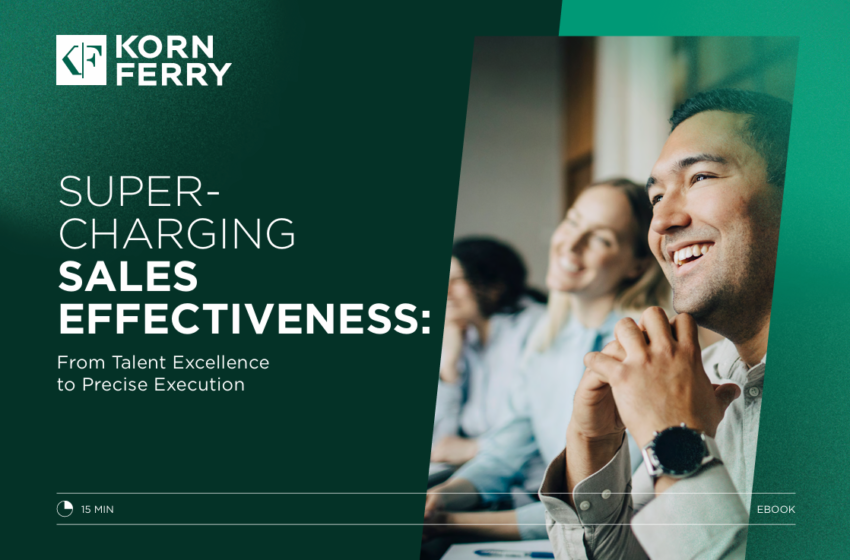  Supercharging Sales Effectiveness