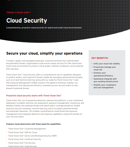  Cloud Security Solution Brief