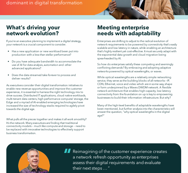  Waves Digital Evolution – Why wavelength solutions are dominant in digital transformation