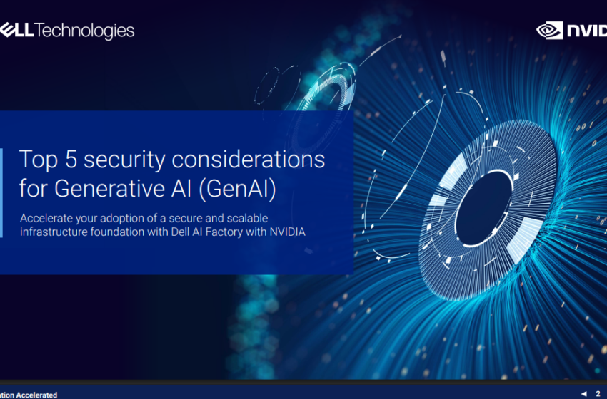  eBook: Top 5 security considerations for Generative AI