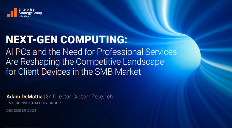  Next Gen Computing: AI PCs and the Need for Professional Services Are Reshaping the C