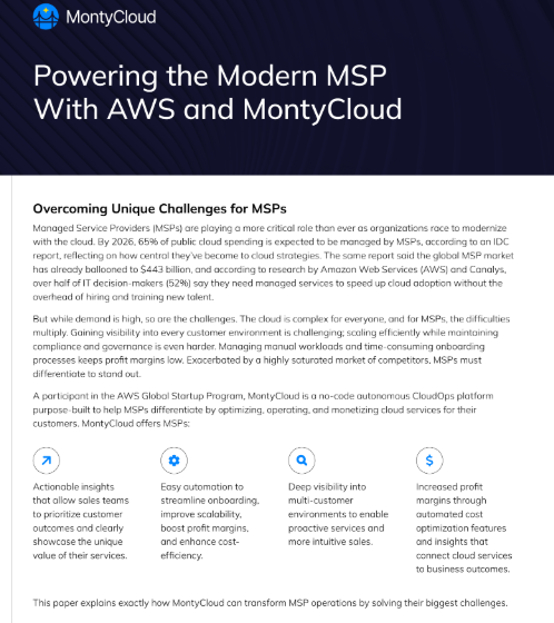  Powering the Modern MSP With AWS and MontyCloud