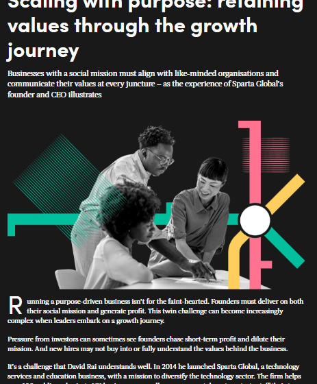  Scaling with purpose: retaining values through the growth journey