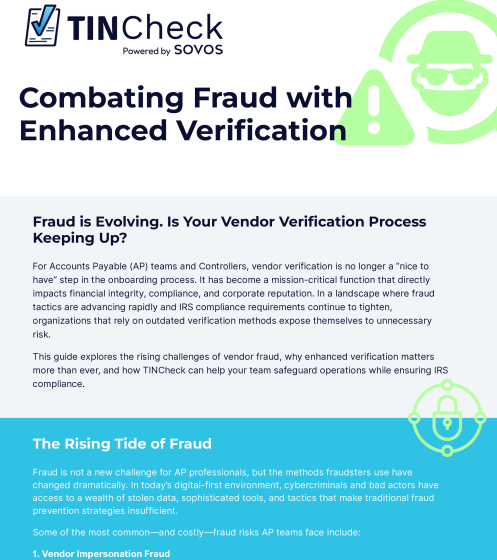  Combating Fraud with Enhanced Verification