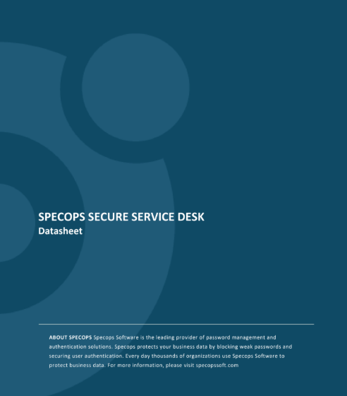  Specops Password Policy Datasheet