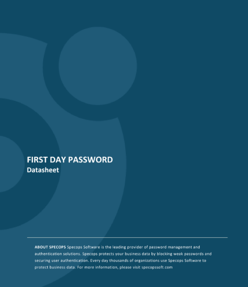  Specops Secure Service Desk Datasheet