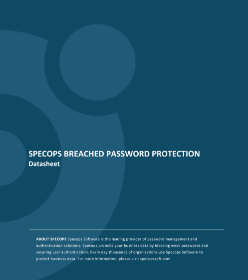  Specops Breached Password Protection Datasheet