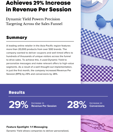  Dynamic Yield Real Time Messaging Case Study