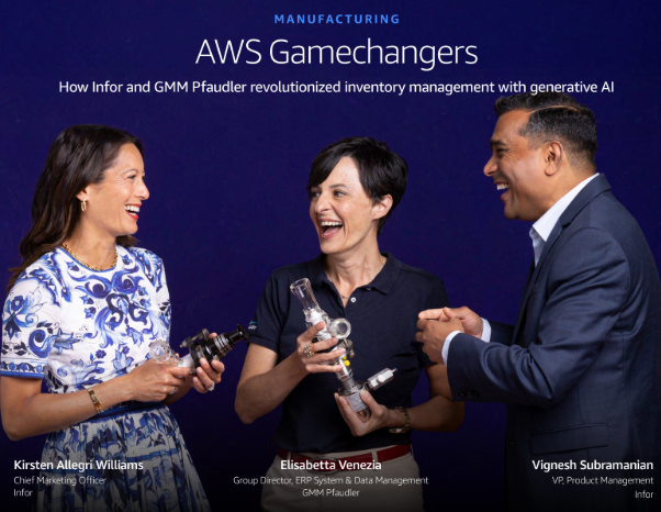  Manufacturing AWS Gamechangers – How Infor and GMM Pfaudler revolutionized inventory management with generative AI