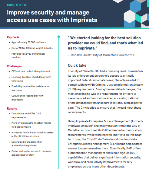 Improve security and manage access use cases with Imprivata