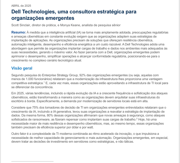  Dell Technologies, a Strategic Advisor for Emerging Organizations LATAM