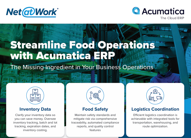  Streamline Food Operations with Acumatica ERP