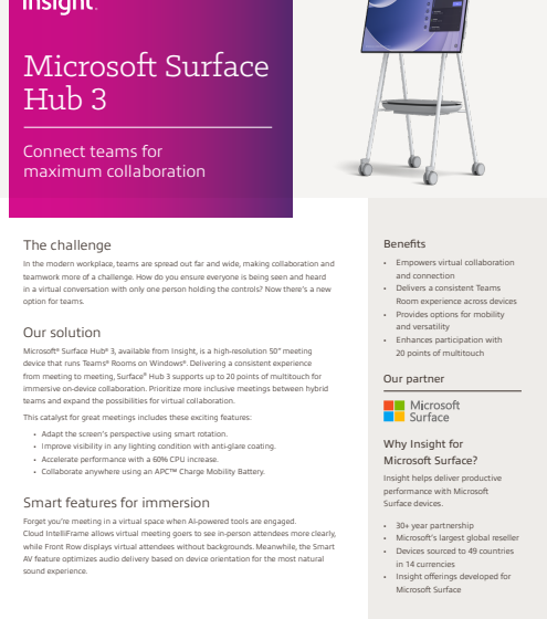  Microsoft Surface Hub 3 – Connect teams for maximum collaboration