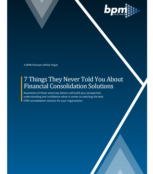  7 Things They Never Told You About Financial Consolidation Solutions