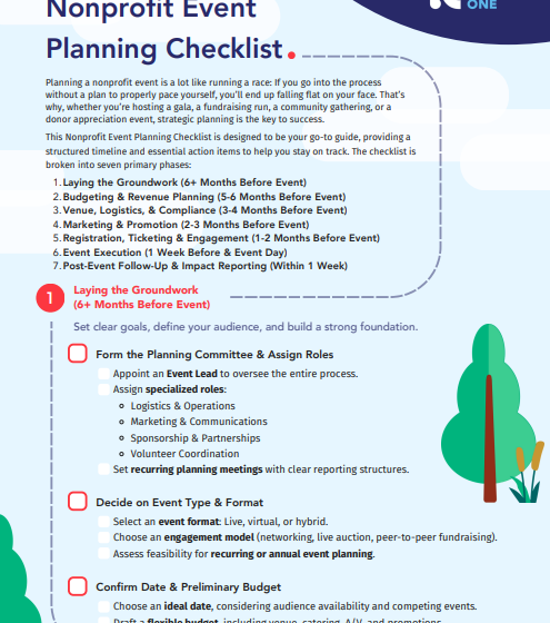  Nonprofit Event Planning Checklist