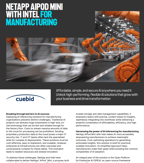  NetApp AIpod Mini with Intel for Manufacturing – cuebid