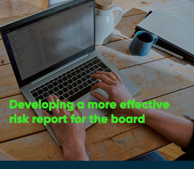  Developing a better risk report to the board
