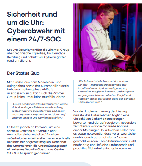  Sicherheit Rund um die Uhr: Cyberabwehr mit einem 24/7-SOC