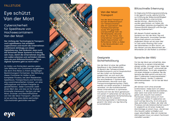  Eye Schtzt Van der Most