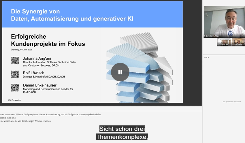  Webinar: The synergy of data, automation and AI: Focus on successful client stories