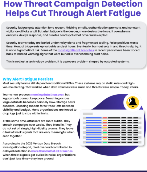 How Threat Campaign Detection Cut Though Alert Fatigue Blog