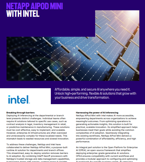  NetApp AIpod Mini with Intel