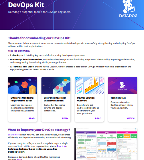  DevOps Kit Datadog’s essential toolkit for DevOps engineers